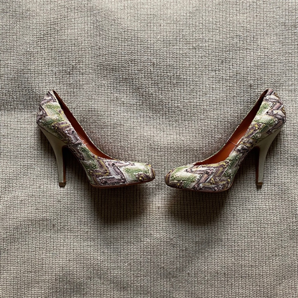 Missoni Zig Zag Metallic Tapestry Stilettos